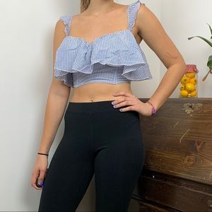 NWT Victoria’s Secret Striped Bra Crop Top 34DD